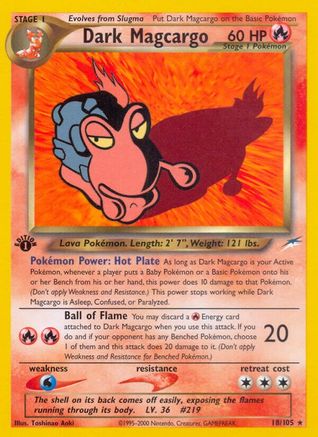 Image of Dark Magcargo (18/105) [Neo Destiny 1st Edition]