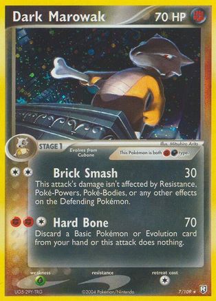 Image of Dark Marowak (7/109) (Stamped) [EX: Team Rocket Returns]