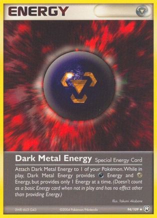 Image of Dark Metal Energy (94/109) (Stamped) [EX: Team Rocket Returns]