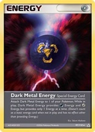 Image of Dark Metal Energy (97/110) (Stamped) [EX: Holon Phantoms]