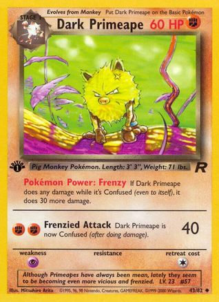 Image of Dark Primeape (43/82) [Team Rocket 1st Edition]