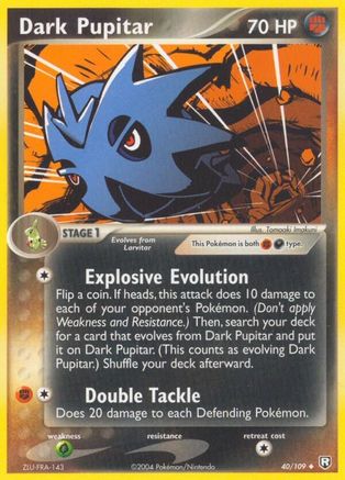Image of Dark Pupitar (40/109) (Stamped) [EX: Team Rocket Returns]