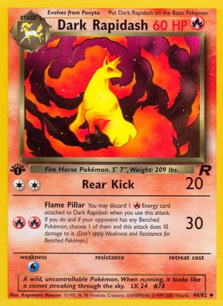 Image of Dark Rapidash (44/82) [Team Rocket 1st Edition]
