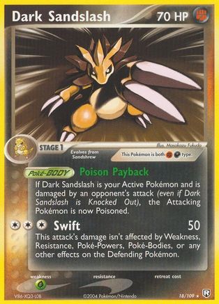 Image of Dark Sandslash (18/109) (Stamped) [EX: Team Rocket Returns]