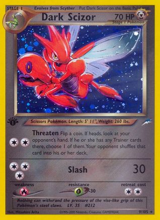 Image of Dark Scizor (9/105) [Neo Destiny 1st Edition]