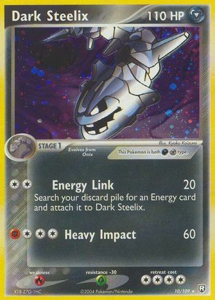 Image of Dark Steelix (10/109) (Stamped) [EX: Team Rocket Returns]