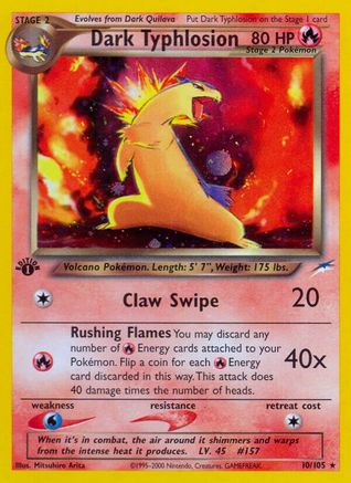 Image of Dark Typhlosion (10/105) [Neo Destiny 1st Edition]