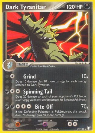 Image of Dark Tyranitar (19/109) (Stamped) [EX: Team Rocket Returns]