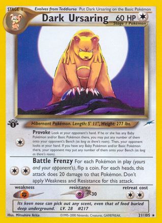 Image of Dark Ursaring (21/105) [Neo Destiny 1st Edition]