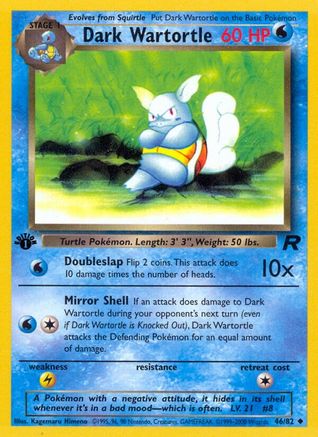 Image of Dark Wartortle (46/82) [Team Rocket 1st Edition]