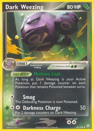 Image of Dark Weezing (42/109) (Stamped) [EX: Team Rocket Returns]