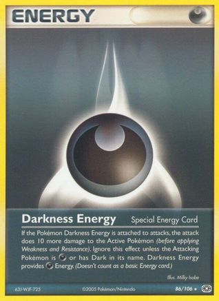 Image of Darkness Energy (86/106) (Stamped) [EX: Emerald]