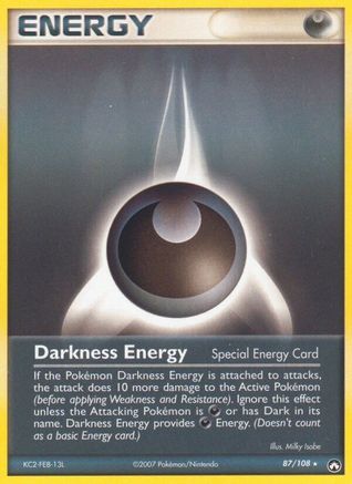 Image of Darkness Energy (87/108) (Stamped) [EX: Power Keepers]