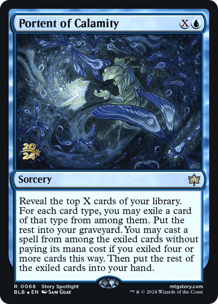 Image of Portent of Calamity [Bloomburrow Prerelease Promos]