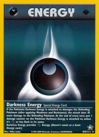 Image of Darkness Energy (104/111) [Neo Genesis 1st Edition]