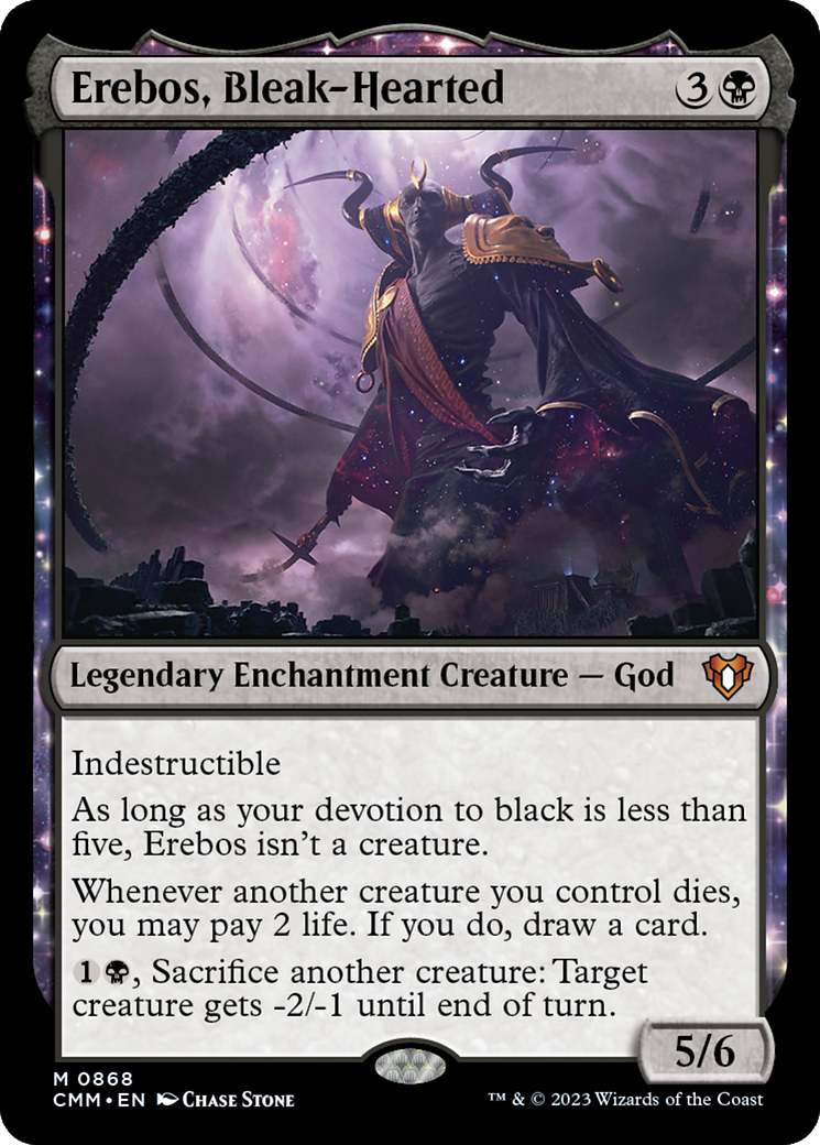 Image of Erebos, Bleak-Hearted [Commander Masters]