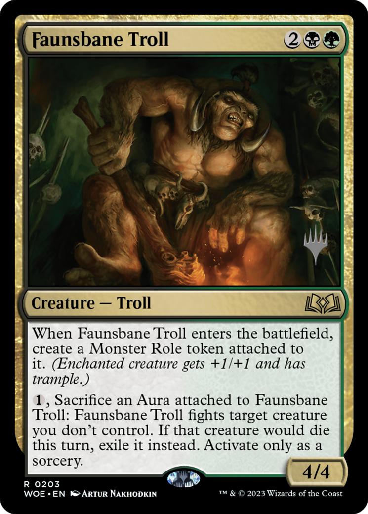 Image of Faunsbane Troll (Promo Pack) [Wilds of Eldraine Promos]