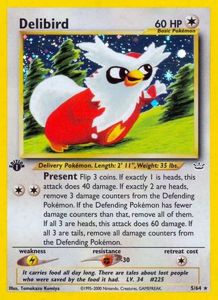 Image of Delibird (5/64) [Neo Revelation 1st Edition]
