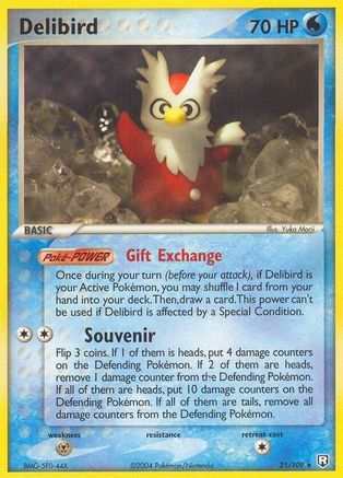 Image of Delibird (21/109) (Stamped) [EX: Team Rocket Returns]