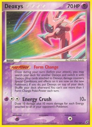 Image of Deoxys (17/107) (Stamped) [EX: Deoxys]