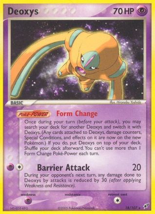 Image of Deoxys (18/107) (Stamped) [EX: Deoxys]