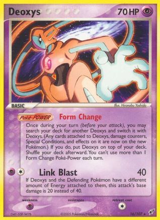 Image of Deoxys (16/107) (Stamped) [EX: Deoxys]