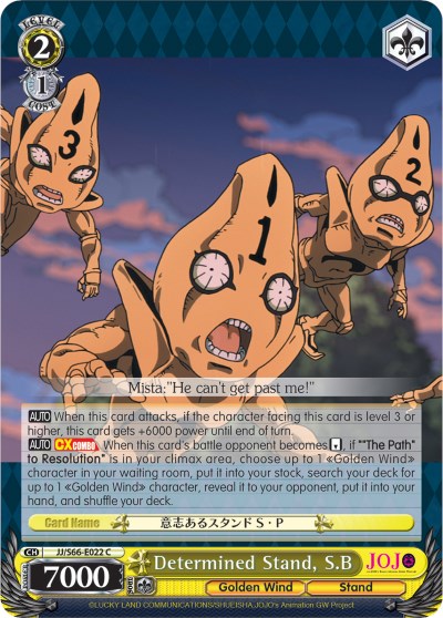 Image of Determined Stand, S.B (JJ/S66-E022 C) [JoJo's Bizarre Adventure: Golden Wind]