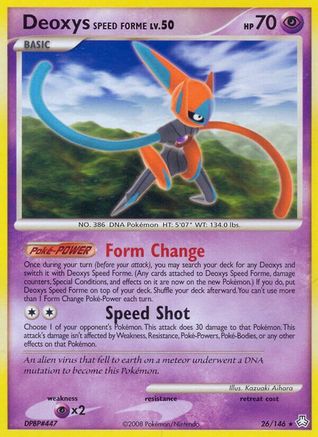Image of Deoxys Speed Forme (26/146) [Diamond & Pearl: Legends Awakened]