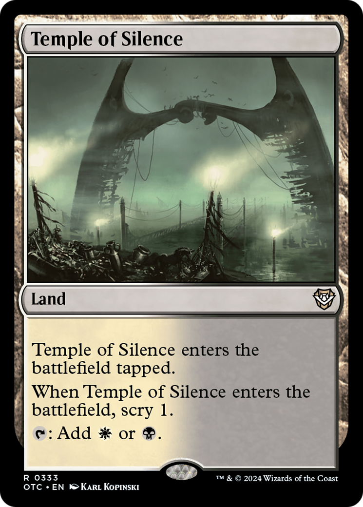 Image of Temple of Silence [Outlaws of Thunder Junction Commander]