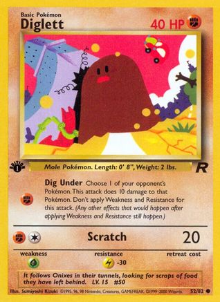 Image of Diglett (52/82) [Team Rocket 1st Edition]
