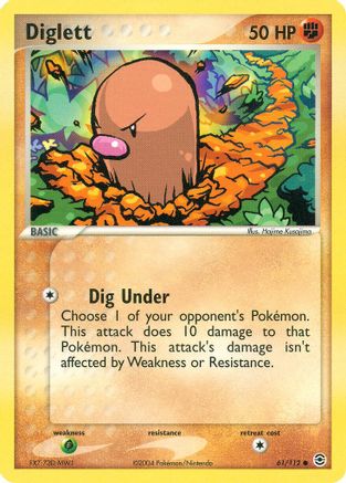 Image of Diglett (61/112) [EX: FireRed & LeafGreen]