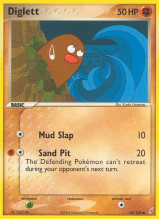 Image of Diglett (50/100) (Stamped) [EX: Crystal Guardians]