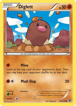 Image of Diglett (58/146) [XY: Base Set]