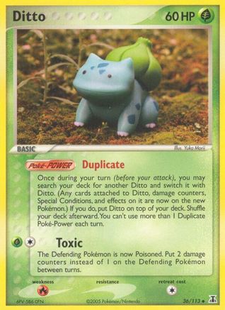 Image of Ditto (36/113) (Stamped) [EX: Delta Species]