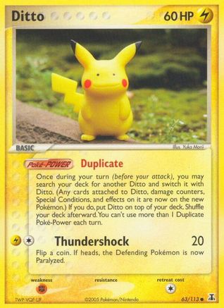 Image of Ditto (63/113) (Stamped) [EX: Delta Species]