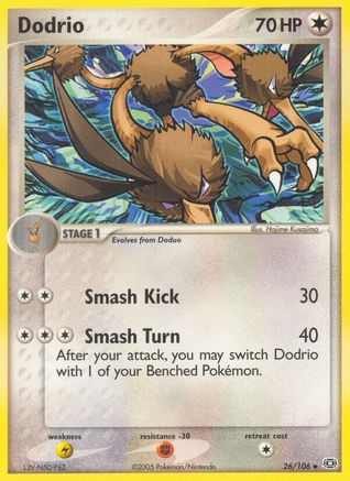 Image of Dodrio (26/106) (Stamped) [EX: Emerald]