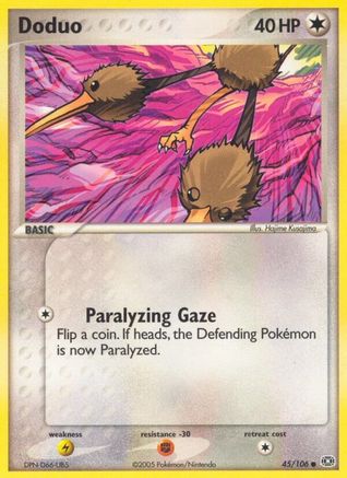 Image of Doduo (45/106) (Stamped) [EX: Emerald]