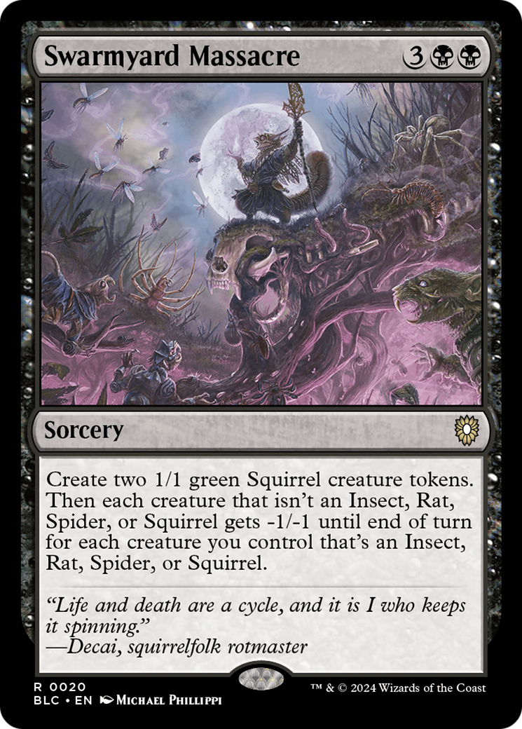 Image of Swarmyard Massacre [Bloomburrow Commander]
