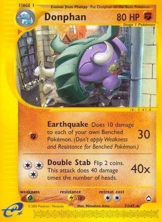 Image of Donphan (7/147) [Aquapolis]