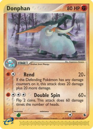 Image of Donphan (17/109) [EX: Ruby & Sapphire]