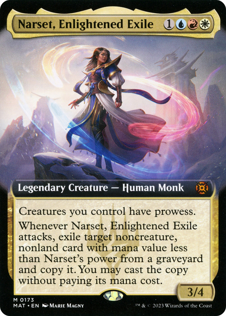 Image of Narset, Enlightened Exile (Extended Art) [March of the Machine: The Aftermath]
