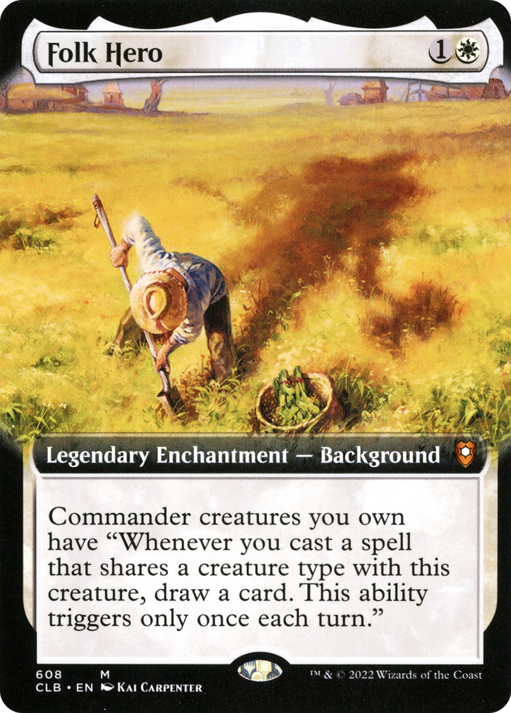 Image of Folk Hero (Extended Art) [Commander Legends: Battle for Baldur's Gate]