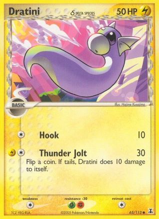 Image of Dratini (65/113) (Delta Species) (Stamped) [EX: Delta Species]
