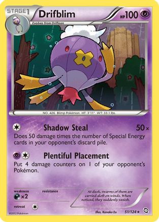 Image of Drifblim (51/124) [Black & White: Dragons Exalted]