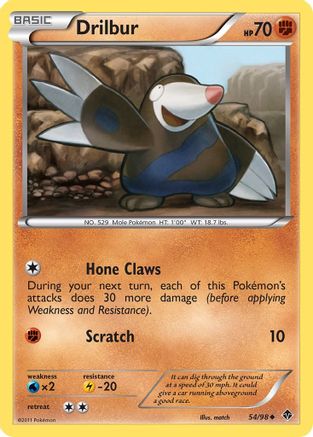 Image of Drilbur (54/98) [Black & White: Emerging Powers]