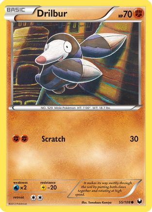 Image of Drilbur (55/108) [Black & White: Dark Explorers]