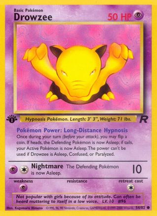Image of Drowzee (54/82) [Team Rocket 1st Edition]