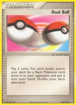 Image of Dual Ball (89/113) (Stamped) [EX: Delta Species]