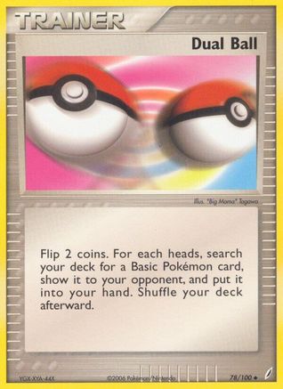 Image of Dual Ball (78/100) (Stamped) [EX: Crystal Guardians]