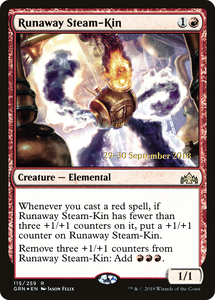 Image of Runaway Steam-Kin [Guilds of Ravnica Prerelease Promos]